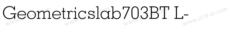 Geometricslab703BT L字体转换